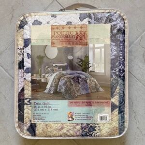 Tracy Porter Lillian Twin Size Quilt Lavender